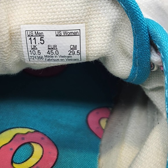 Vans Odd Future Scuba Blue Donut Shoes Sneakers Mens 11.5 Low Top Lace Up Skater - Picture 5 of 9